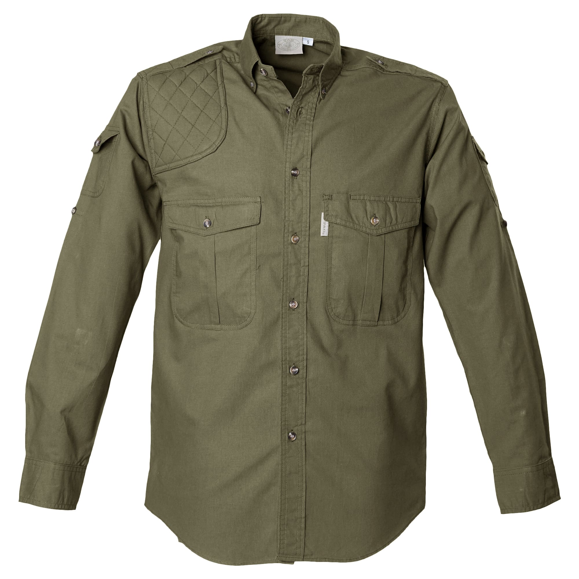 Shooter Shirt for Men - L/Sleeve Tag Safari--7