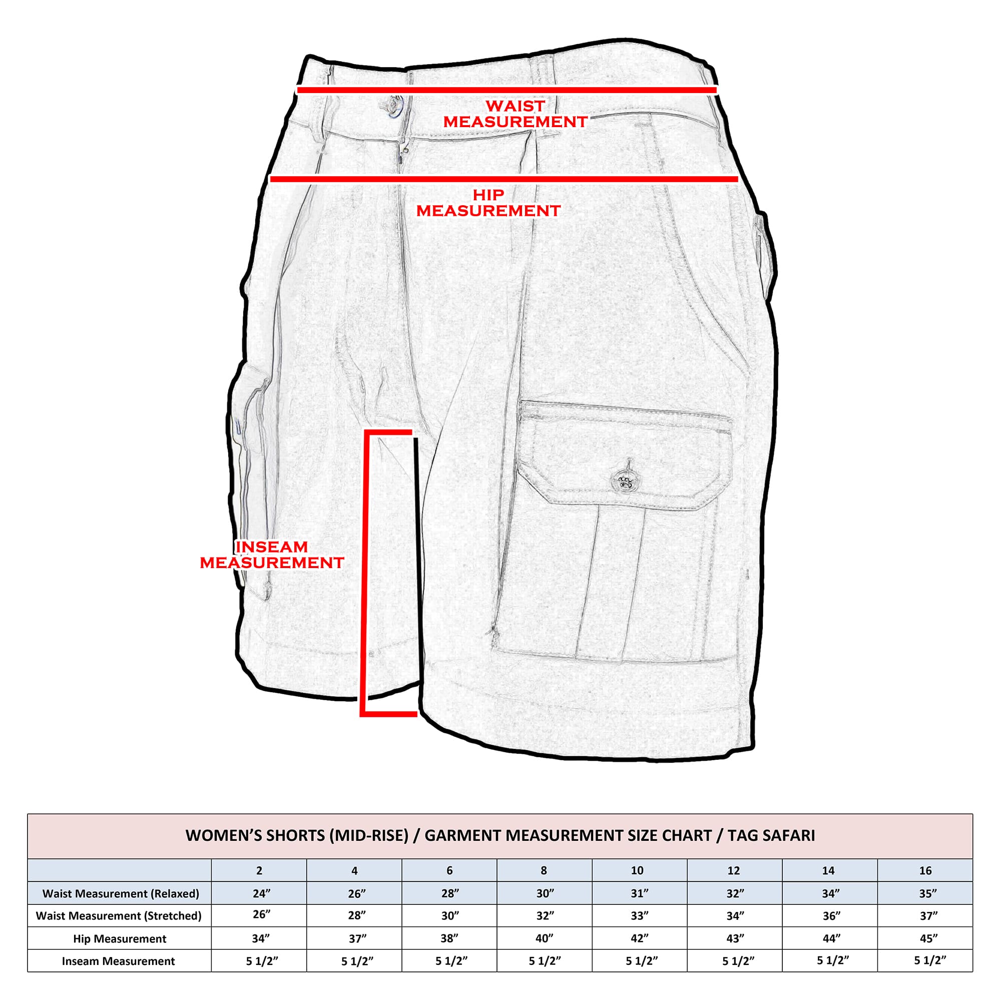 Professional Hunter Shorts for Women Tag Safari--13