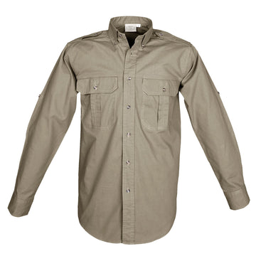 Trail Shirt for Men - L/Sleeve TAG Safari