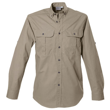 Safari Shirt for Men - L/Sleeve Tag Safari