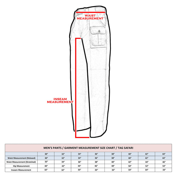 Zambezi Convertible Zip off Safari Pants for Men Tag Safari